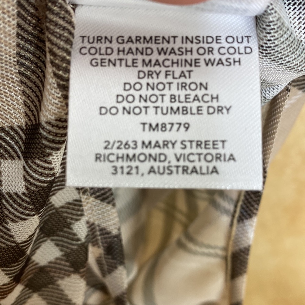 Tiger Mist Plaid Sheer Bodysuit - Picture 6 of 6